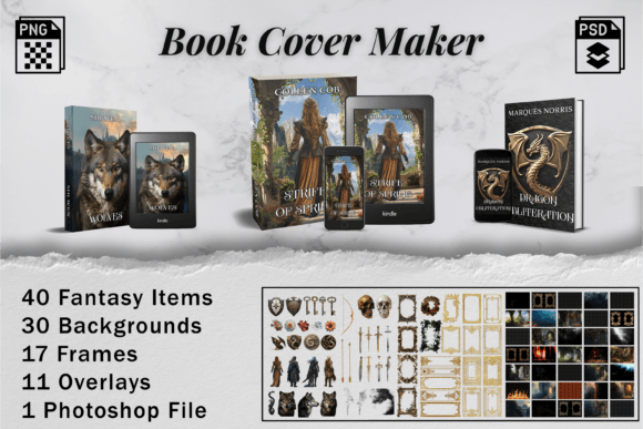 Download Fantasy Book Cover Maker Kit - Premium Resources