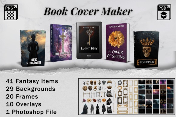 Download Fantasy Book Cover Creation Kit - Premium Resources