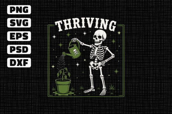 Download Thriving Skeleton Gardener SVG - Premium Resources