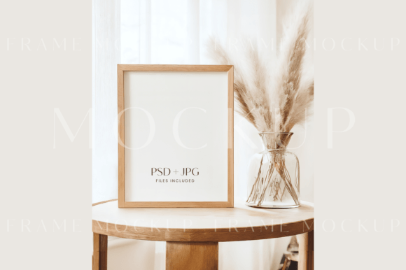 Download 8x10 Boho Frame Mockup 4:5 Ratio Frame - Premium Resources